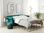 Sofa Bed CHESTERFIELD Velvet Emerald Green 3 Seater