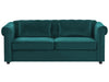 Sofa Bed Velvet Emerald Green 3 Seater