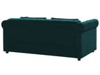 Sofa Bed CHESTERFIELD Velvet Emerald Green 3 Seater