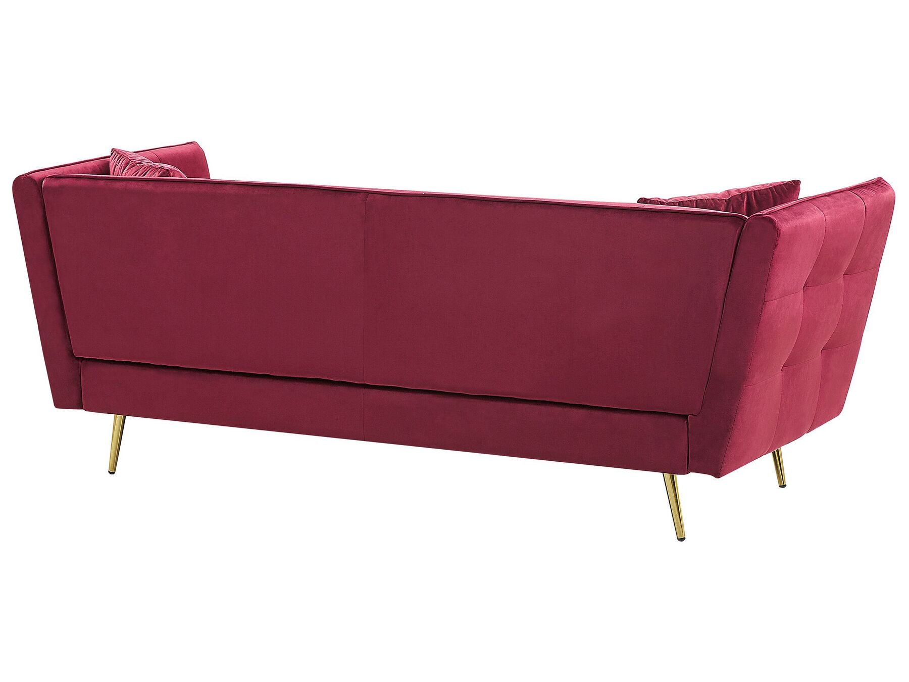 3 Seater Velvet Sofa Red FREDERICA