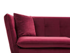 3 Seater Velvet Sofa Red FREDERICA