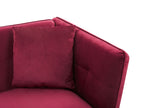 3 Seater Velvet Sofa Red FREDERICA