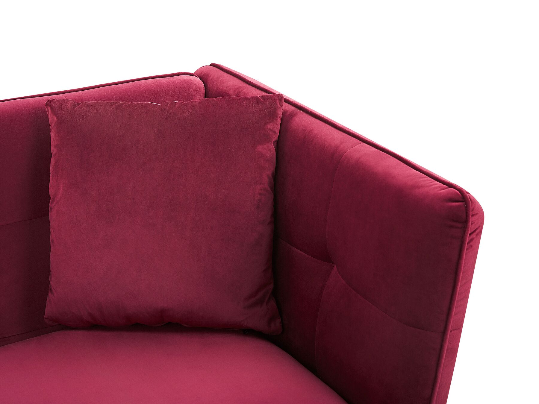 3 Seater Velvet Sofa Red FREDERICA