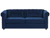 Sofa Bed Velvet Blue 3 Seater