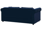 Sofa Bed CHESTERFIELD Velvet Blue 3 Seater