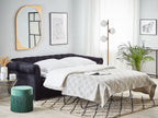 Sofa Bed CHESTERFIELD Velvet Black 3 Seater