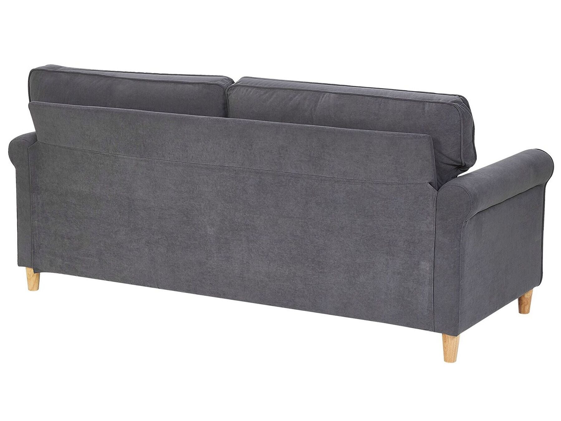3 Seater Velvet Sofa Grey RONNEBY