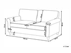 3 Seater Velvet Sofa Grey RONNEBY