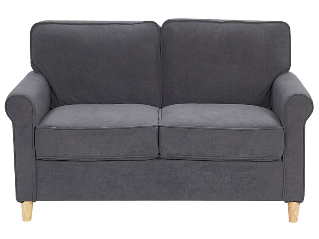 2 Seater Velvet Sofa Grey RONNEBY