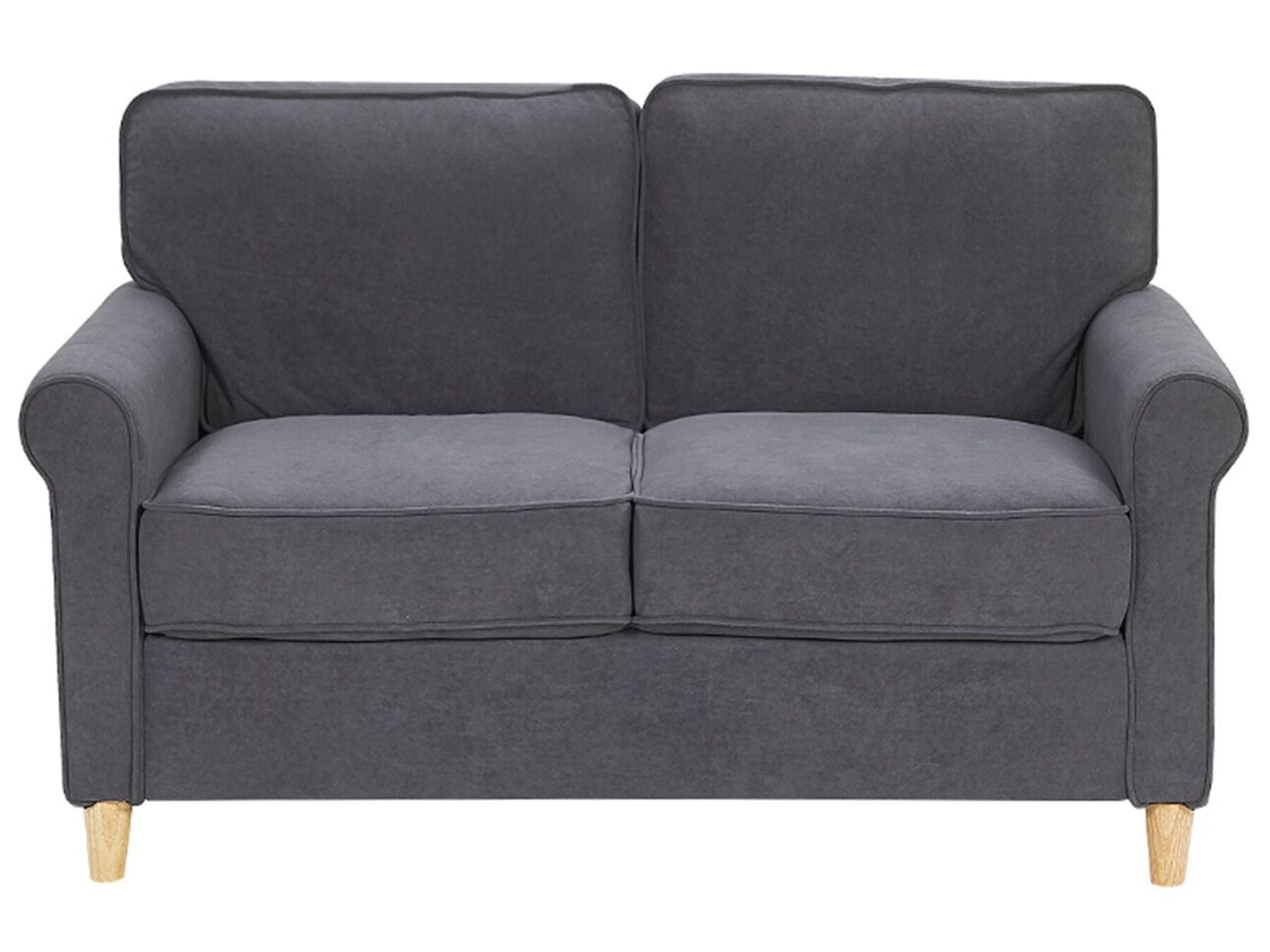 2 Seater Velvet Sofa Grey RONNEBY