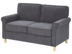 2 Seater Velvet Sofa Grey RONNEBY
