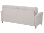 3 Seater Velvet Sofa Beige RONNEBY