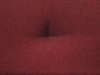 Sofa Bed LUCAN Fabric Dark Red 3 Seater