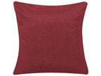 Sofa Bed LUCAN Fabric Dark Red 3 Seater