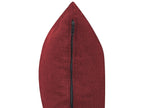 Sofa Bed LUCAN Fabric Dark Red 3 Seater