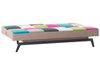 Sofa Bed LEEDS Fabric Multicolour 3 Seater
