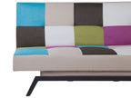 Sofa Bed LEEDS Fabric Multicolour 3 Seater