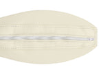 Corner Sofa OSLO Leather Light Beige with Ottoman 5 Seater Left Hand