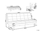 Sofa Bed RONNE Fabric Navy Blue 3 Seater