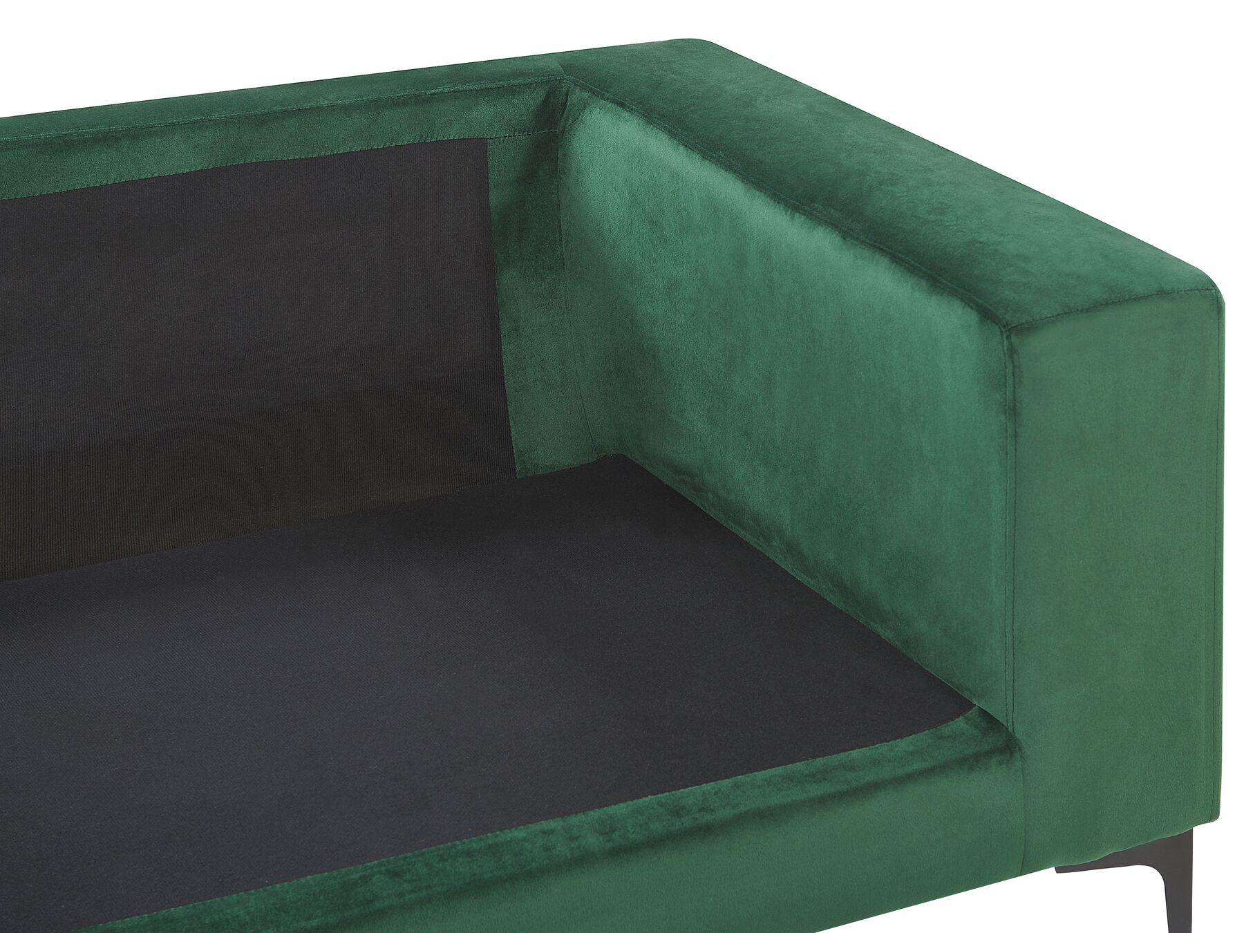 3 Seater Velvet Sofa Green VADSTENA