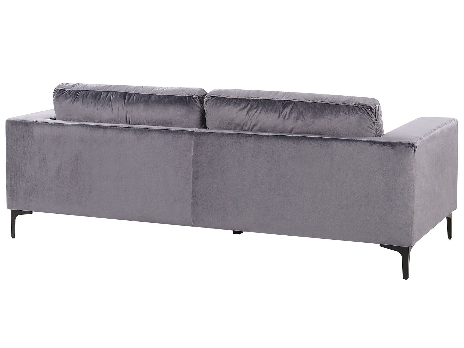 3 Seater Velvet Sofa Dark Grey VADSTENA