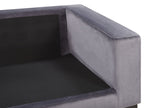 3 Seater Velvet Sofa Dark Grey VADSTENA