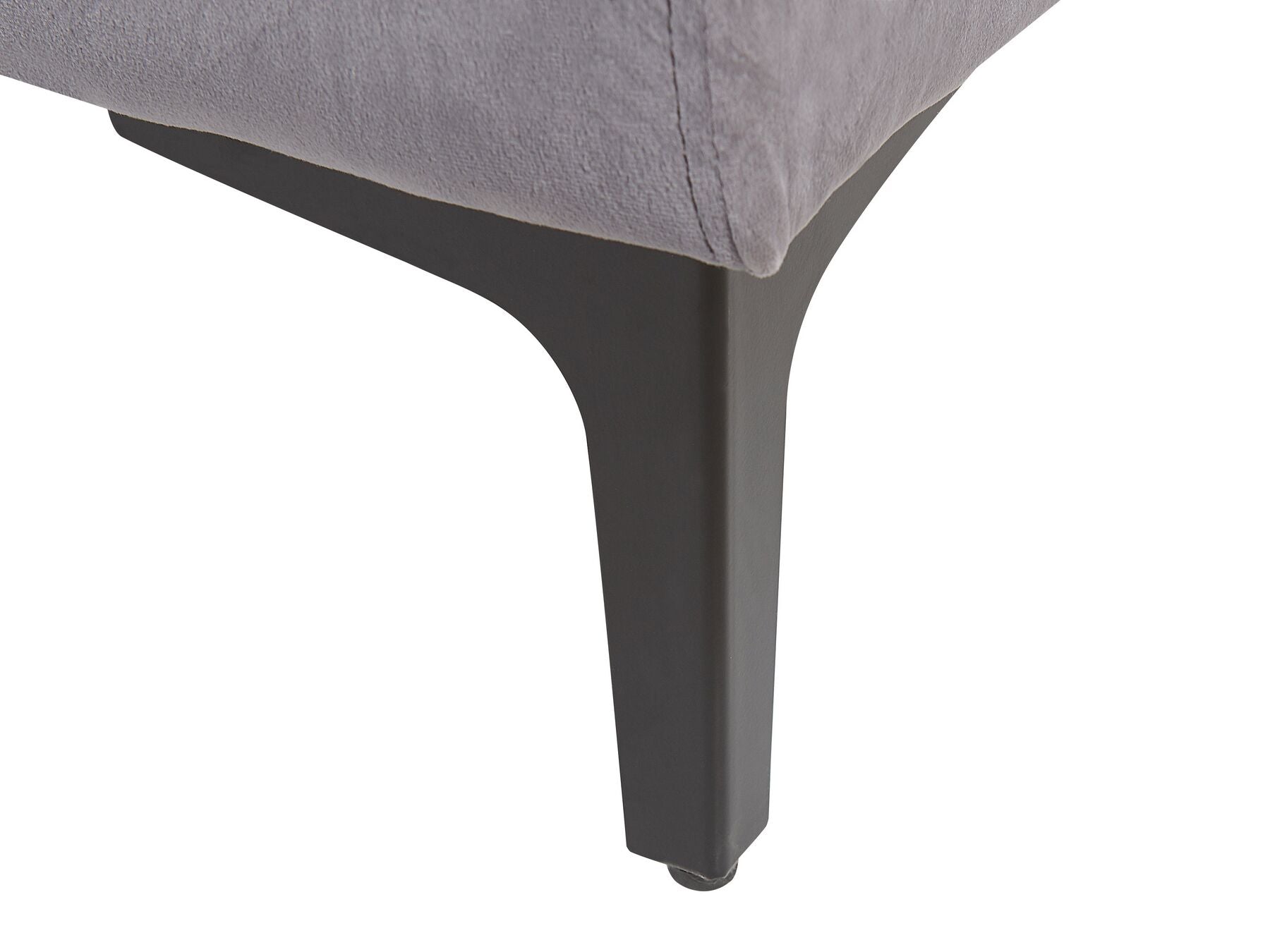 3 Seater Velvet Sofa Dark Grey VADSTENA