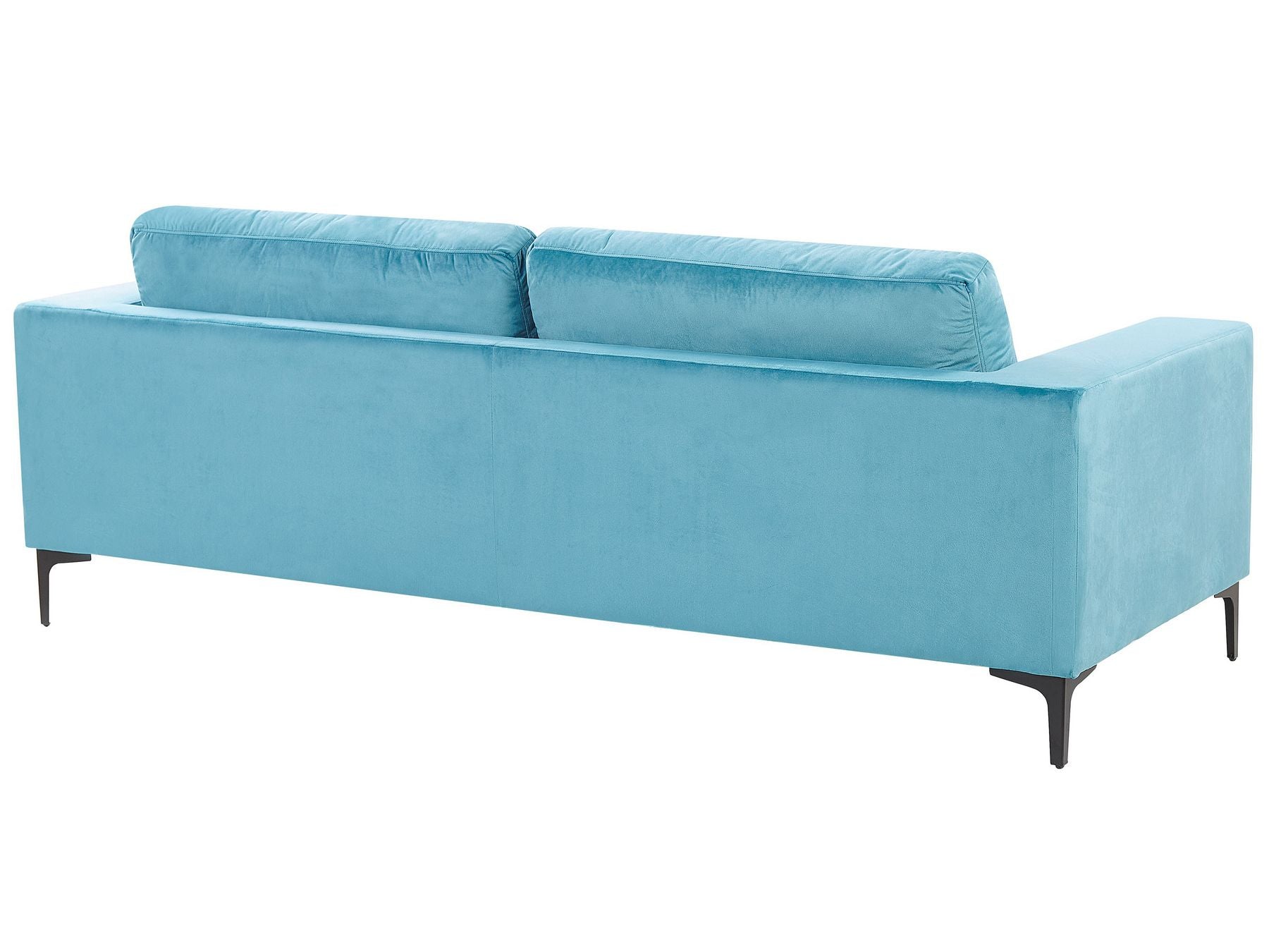 3 Seater Velvet Sofa Light Blue VADSTENA