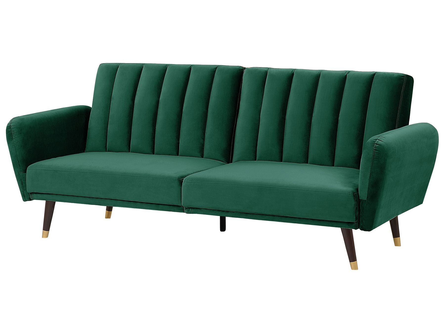 Sofa Bed VIMMERBY Velvet Emerald Green 3 Seater