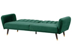 Sofa Bed VIMMERBY Velvet Emerald Green 3 Seater