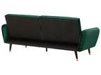 Sofa Bed VIMMERBY Velvet Emerald Green 3 Seater