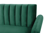 Sofa Bed VIMMERBY Velvet Emerald Green 3 Seater
