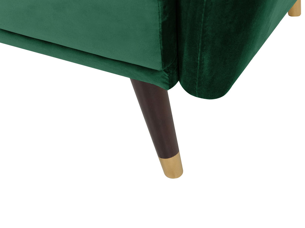 Sofa Bed VIMMERBY Velvet Emerald Green 3 Seater