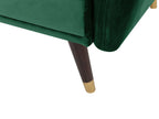 Sofa Bed VIMMERBY Velvet Emerald Green 3 Seater