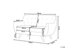 2 Seater Velvet Sofa Emerald Green BODO