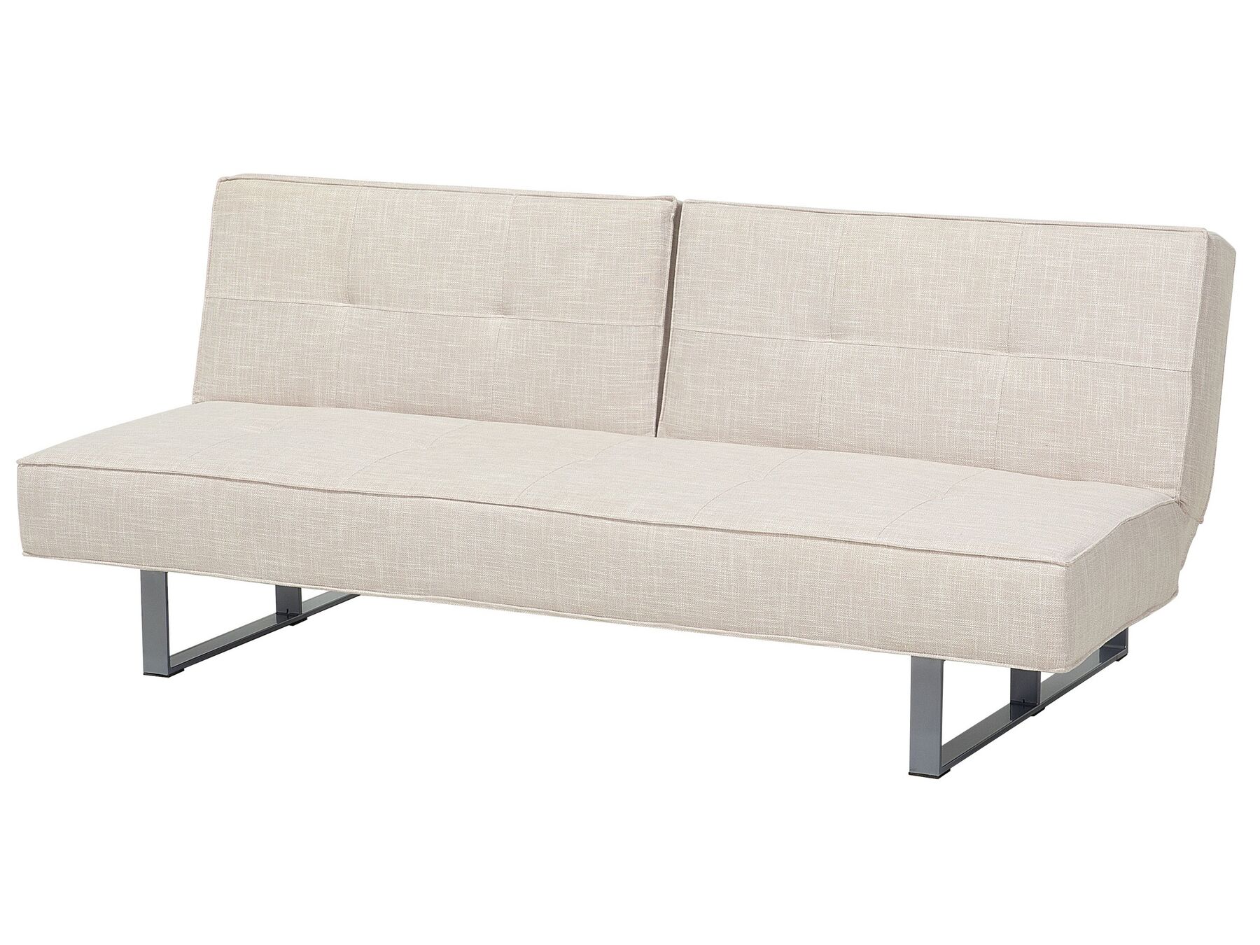Sofa Bed DUBLIN Fabric Light Beige 3 Seater