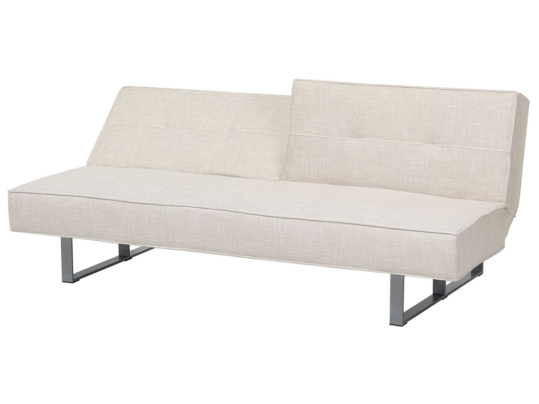 Sofa Bed DUBLIN Fabric Light Beige 3 Seater