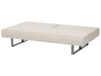 Sofa Bed DUBLIN Fabric Light Beige 3 Seater