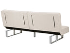 Sofa Bed DUBLIN Fabric Light Beige 3 Seater
