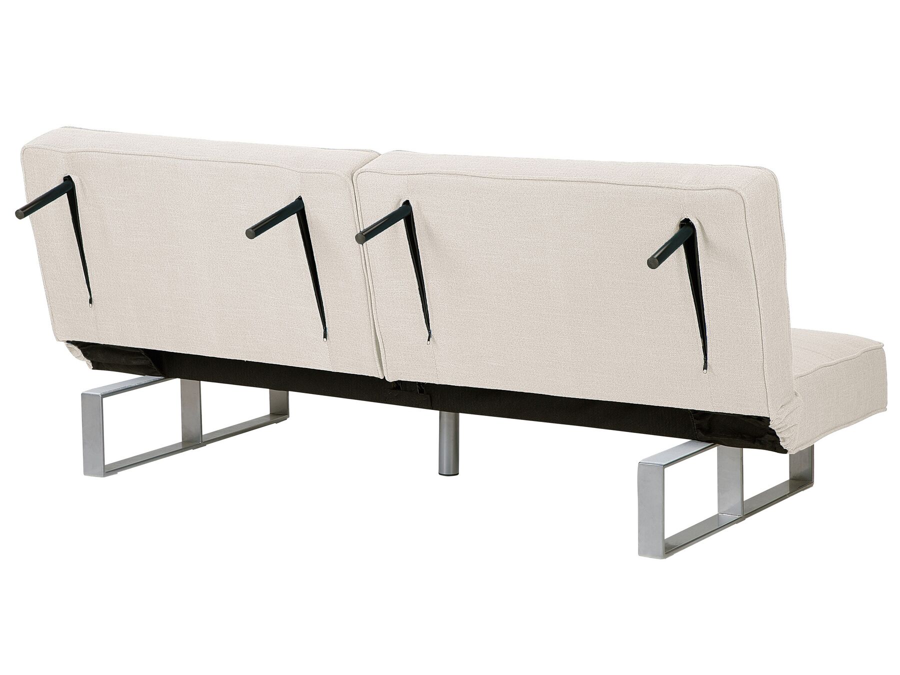Sofa Bed DUBLIN Fabric Light Beige 3 Seater