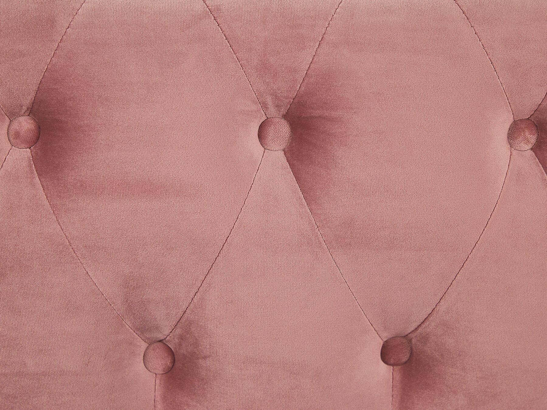 3 Seater Velvet Fabric Sofa Pink CHESTERFIELD