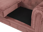 3 Seater Velvet Fabric Sofa Pink CHESTERFIELD