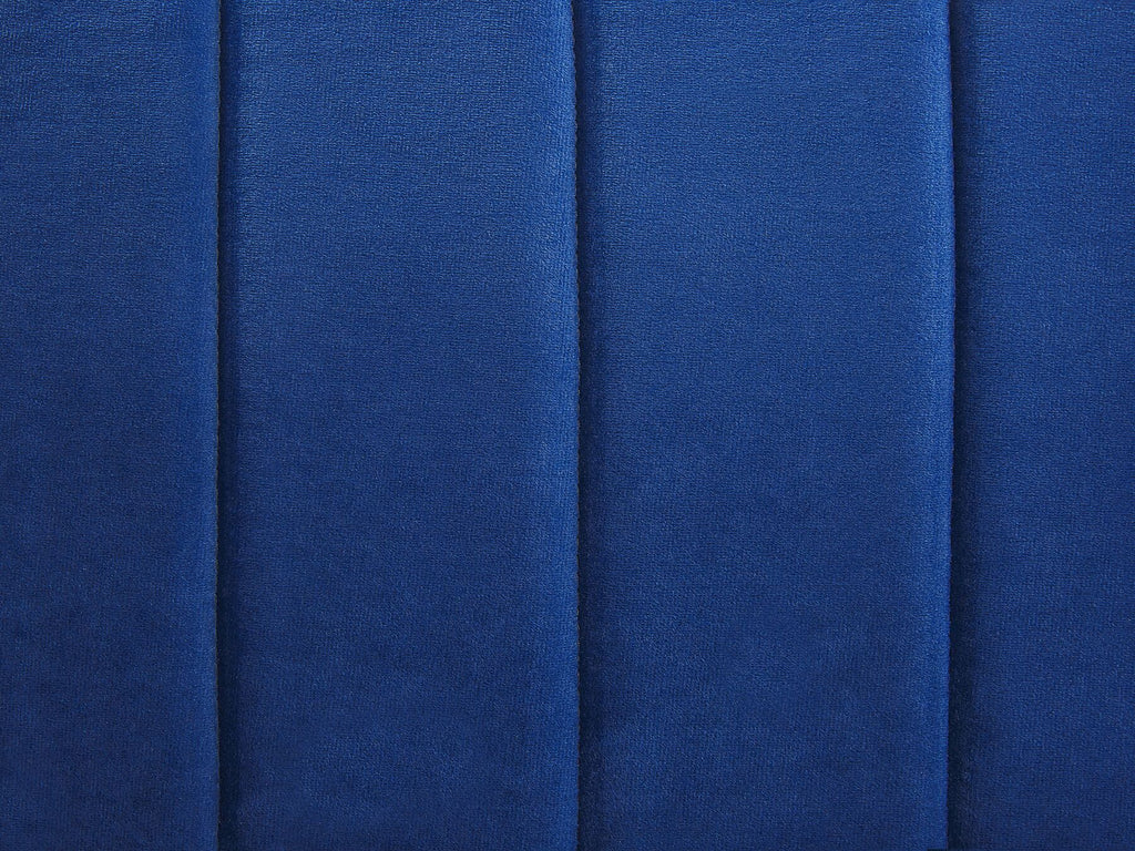 Corner Sofa TIMRA Velvet Navy Blue 3 Seater Left Hand