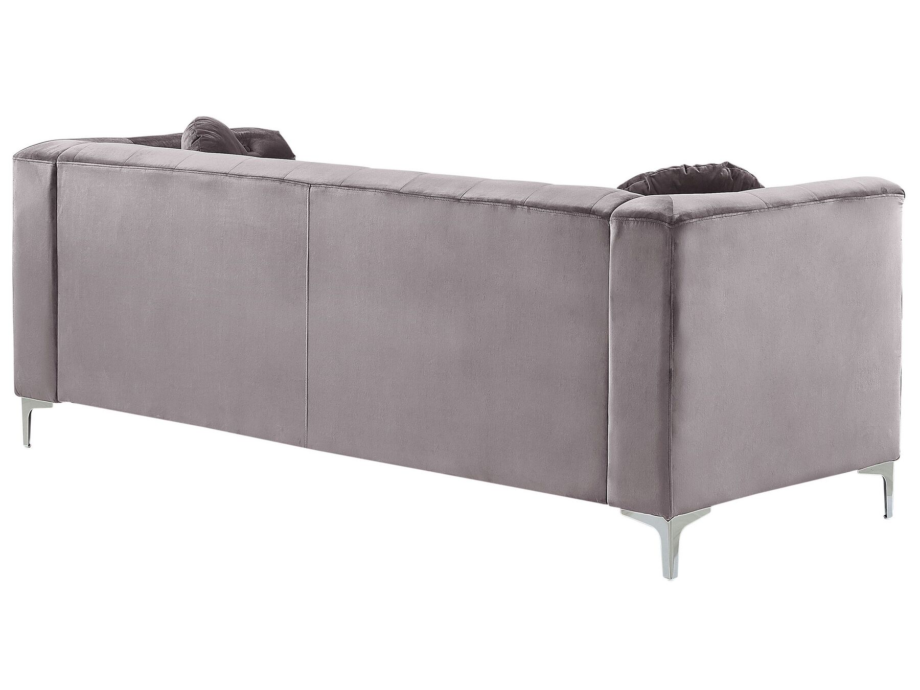 Corner Sofa FLEN Velvet Grey 3 Seater Left Hand