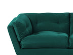 3 Seater Velvet Sofa Green LENVIK
