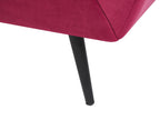 3 Seater Velvet Sofa Burgundy LENVIK