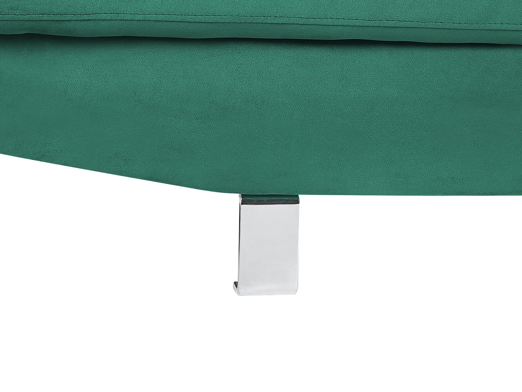 Corner Sofa NORREA Velvet Emerald Green 5 Seater Left Hand