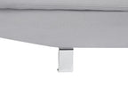 Corner Sofa NORREA Velvet Grey 5 Seater Left Hand