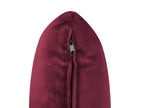 3 Seater Velvet Fabric Sofa Burgundy SLETTA