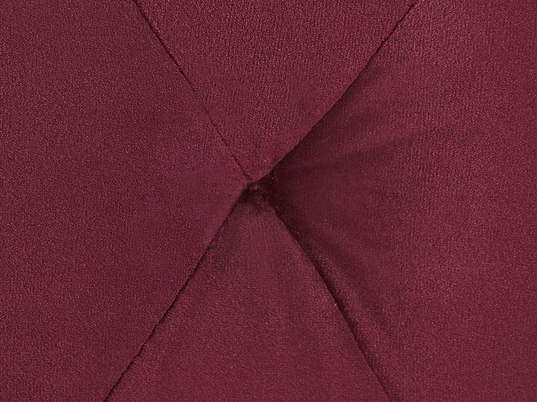 3 Seater Velvet Fabric Sofa Burgundy SLETTA